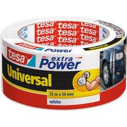 tesa Kraftklebeband extra Power Universal Weiß 50 mm (B) x 25 m (L) Kraftklebeband Produktbild