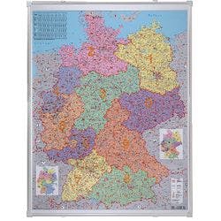 Franken Postleitzahlen Karte Wandmontage 1.000 (B) x 1.400 (H) mm Produktbild