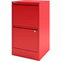 Bisley Home Hängeregistraturschrank Home 2 Schubladen Kardinalrot 413 x 400 x 672 mm Produktbild