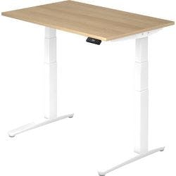 Hammerbacher Sitz-Stehschreibtisch XBHM Eiche 1.200 x 800 x 720 x 65 - 130 mm mit Aufbau Produktbild