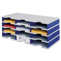 Styro Sortiersystem Grundeinheit Styrodoc® DIN C4 Grau, Blau 72,3 x 33,1 x 29,3 cm Produktbild