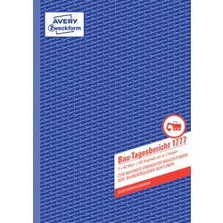 AVERY Zweckform Bautagebuch 1777 DIN A4 Perforiert N/A 40 Blatt Produktbild