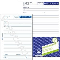 AVERY Zweckform Gesprächsnotizblock 1210 DIN A5 Perforiert N/A 50 Blatt Produktbild