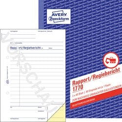 AVERY Zweckform Rapport 1770 DIN A5 Perforiert N/A 40 Blatt Produktbild
