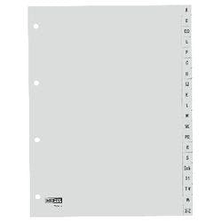 Hetzel Register DIN A4 Grau 20-teilig 4-fach Kunststoff A - Z Produktbild