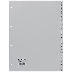 Hetzel Register 25650481 DIN A4 Grau 24-teilig 4-fach Kunststoff A - Z Produktbild