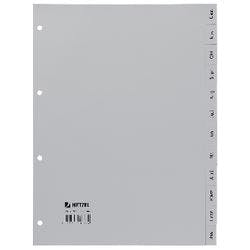 Hetzel Register DIN A4 Grau 12-teilig Perforiert PP (Polypropylen) Dez - Jan Produktbild