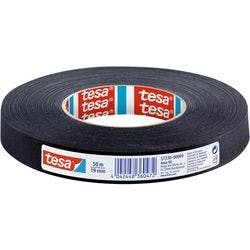 tesa Gewebeband extra Power Perfect 57230 Schwarz 19 mm (B) x 50 m (L) Kunststoff, Zellwollgewebe Produktbild