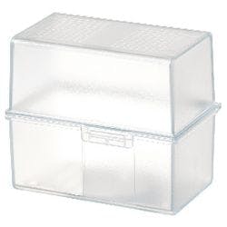 HAN Karteikartenbox DIN A7 Kunststoff 300 Karten Transparent Produktbild