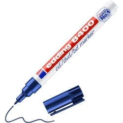 edding 8400 CD/DVD-Marker Fein Rundspitze 0,5 - 1 mm Blau Wasserbeständig Produktbild