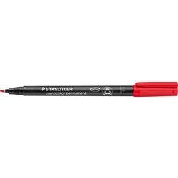 STAEDTLER Lumocolour 318 Permanent Marker Fein Rundspitze Rot 10 Stück Produktbild