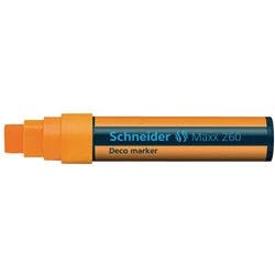 Schneider 260 Deco-Marker Orange Breit Keilspitze 5 - 15 mm Produktbild