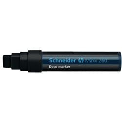 Schneider 260 Deco-Marker Schwarz Breit Keilspitze 5 - 15 mm Produktbild
