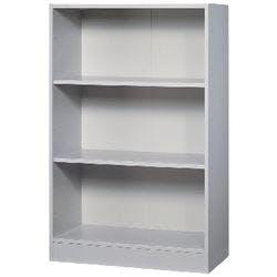 Hammerbacher Melaminharzbeschichtete Spanplatte Regal 2 Fachböden 800 x 400 x 1.270 mm Grau Produktbild