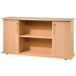 Hammerbacher Sideboard Melaminharzbeschichtete Spanplatte 1 Fachboden 1.660 x 440 x 840 mm Buche Braun Produktbild