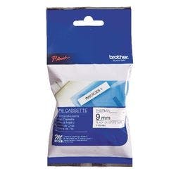Brother M-K221 Authentic Schriftband Selbstklebend Schwarzer Druck auf Weiß 9 mm x 8m Produktbild Print Hauptbild L