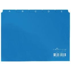 DURABLE Leitregister DIN A5 quer Blau 21 x 14,8 cm 25 Stück Produktbild