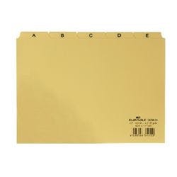 DURABLE Leitregister DIN A5 quer Gelb 21 x 14,8 cm 25 Stück Produktbild