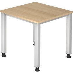 Hammerbacher Q Serie Höhenverstellbar Schreibtisch Rechteckig Eiche 4 Füße 800 (B) x 685 (H) mm Holz Produktbild