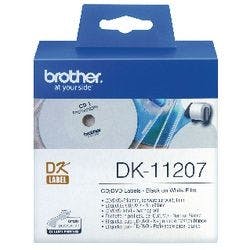 Brother CD-/DVD-Etiketten DK11207 58 mm Weiß Produktbild