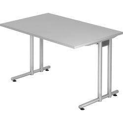 Hammerbacher Schreibtisch Matrix Lichtgrau 1.200 x 800 x 720 mm Produktbild