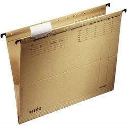 Leitz ALPHA Hängetaschen 1916 DIN A4 V-Base 15 mm 250 g/m² Naturbraun 100% Recycelter Natron-Karton 25 Stück Produktbild