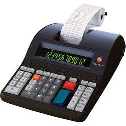 Triumph-Adler Druckender Tischrechner mit Rolle 1121 PD Eco 12-stelliges Display Blau, Rot Produktbild