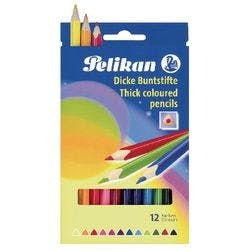 Pelikan Dicke Buntstifte BSD12DN Farbig sortiert 12 Stück Produktbild