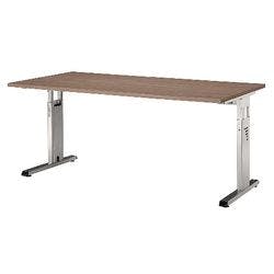Hammerbacher Höhenverstellbarer Schreibtisch Matrix Nussbaum 1.600 x 800 x 850 x 650 - 850 mm Produktbild