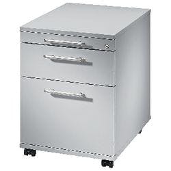 Hammerbacher Rollcontainer AC20/5 Lichtgrau mit Aufbau 428 x 580 x 590 mm Produktbild