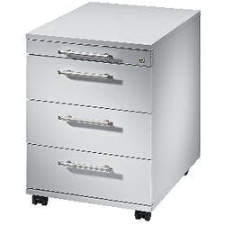 Hammerbacher Rollcontainer AC30/5 mit Aufbau Lichtgrau 428 x 580 x 590 mm Produktbild
