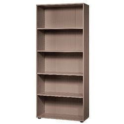 Hammerbacher Melaminharzbeschichtete Spanplatte Regal 4 Fachböden 800 x 330 x 1.880 mm Braun Walnuss Produktbild