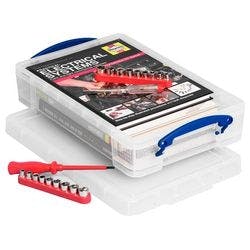 Really Useful Box Aufbewahrungsbox 4LC 4 L Transparent Kunststoff 39,5 x 25,5 x 8,8 cm Produktbild