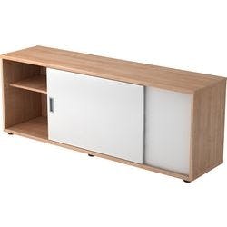 Hammerbacher Sideboard V1758S Walnuss, Weiß 1.600 x 400 x 596 mm Produktbild