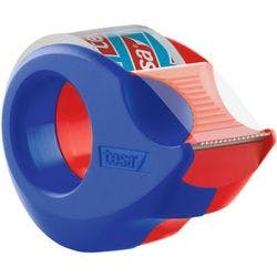 tesa Klebebandabroller tesafilm Mini Blau, Rot 19 mm (B) x 10 m (L) Metall Produktbild