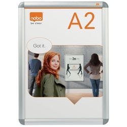 Nobo Premium Plus Klapprahmen Nicht magnetisch Wandmontage 47,6 (B)x65 (H) cm Aluminium Silber Produktbild