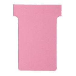 Nobo T-Steckkarten 2 Rosa 6 x 8,5 cm 100 Stück Produktbild