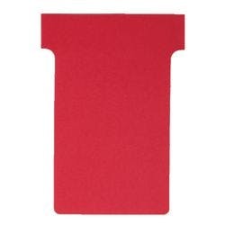 Nobo T-Steckkarten 3 Rot 6 x 8,5 cm 100 Stück Produktbild