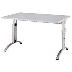 Hammerbacher Schreibtisch Future Lichtgrau 1.200 x 800 x 850 x 650 - 850 mm Produktbild