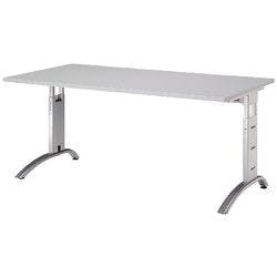 Hammerbacher Schreibtisch Future Lichtgrau 1.600 x 800 x 850 x 650 - 850 mm Produktbild