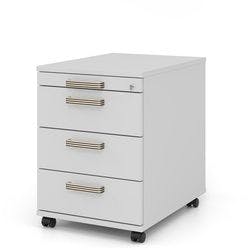 Hammerbacher Rollcontainer Grau 4 Schübe Abschließbar 428 x 580 x 590 mm Produktbild