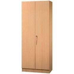Hammerbacher Future Schrank Melaminharzbeschichtete Spanplatte 4 Fachböden abschließbar 800 x 420 x 2.004 mm Buche Braun Produktbild