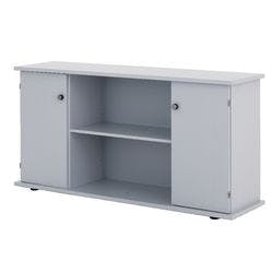 Hammerbacher Future Sideboard Melaminharzbeschichtete Spanplatte 1 Fachboden 1.660 x 440 x 840 mm Grau Produktbild
