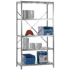 Manuflex Grundregal 5 Fachböden Stahl 1.030 x 400 x 2.000 mm Silber Produktbild