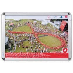 Franken DIN A2 Klapprahmen Silber Aluminium BS0801 42 (B) x 59,4 (H) cm Produktbild