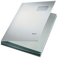Leitz Unterschriftsmappe 5700 Grau Blanko DIN A4 24 x 34 cm Produktbild