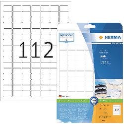 HERMA Universaletiketten 4334 Weiß DIN A4 25,4 x 16,9 mm 25 Blatt à 112 Etiketten Produktbild