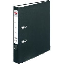 herlitz maX.file protect Ordner DIN A4 50 mm Schwarz 2 Ringe 5450804 Pappkarton, PP (Polypropylen) Texturiert Hochformat Produktbild