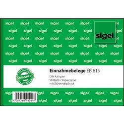 Sigel Einnahmebeleg EB615 DIN A6 50 Blatt Produktbild