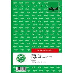 Sigel Rapport/Regiebericht SD027 DIN A5 Produktbild